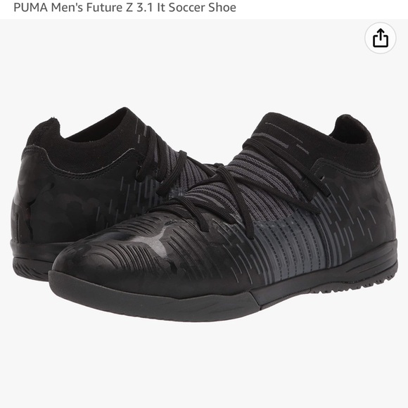 Puma future Z 3.1soccer shoes men’s size 13 black asphalt - Picture 1 of 11